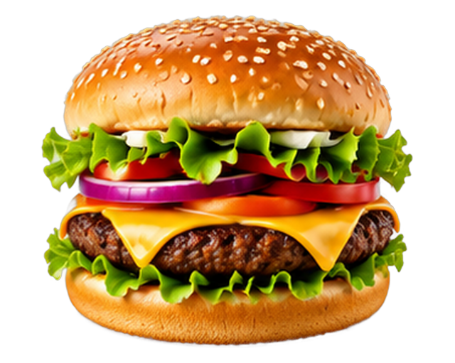 Burgers with melted cheese